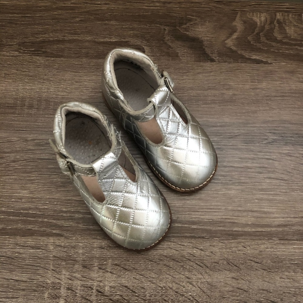 SILVER QUILTED LEATHER WALKERS